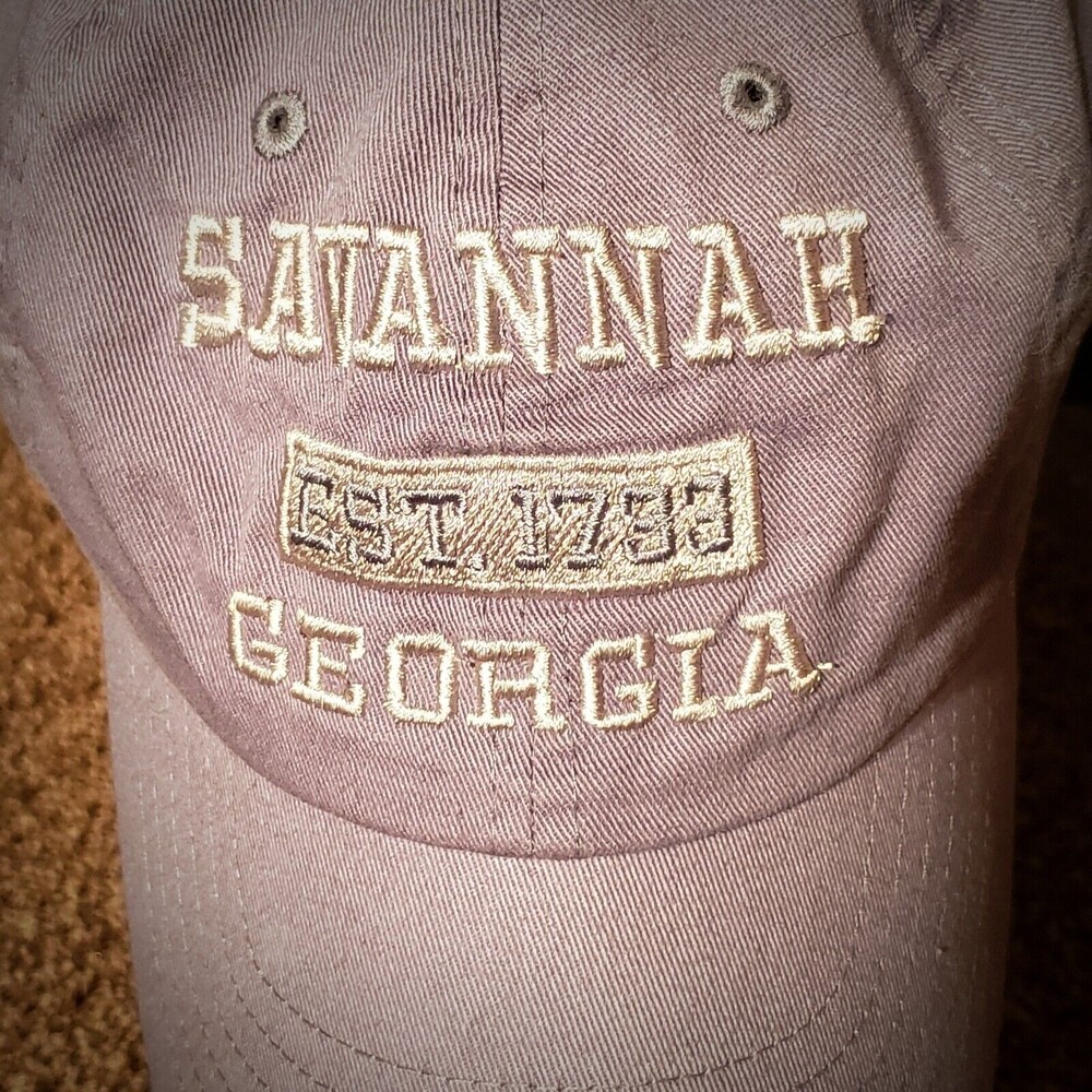 Savannah Georgia EST 1733 - Periwinkle Blue Adjustable Baseball Cap - NwoT - Picture 5 of 8